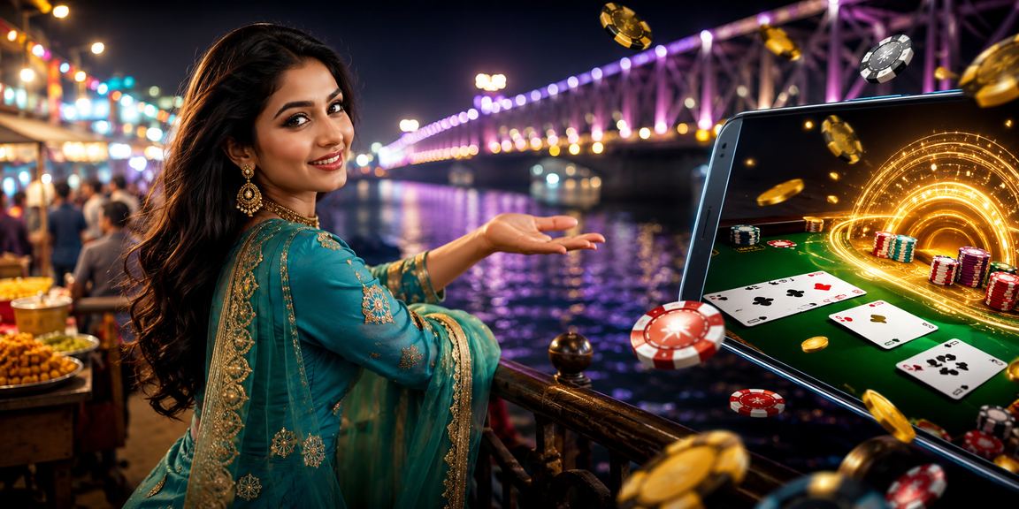 ময়মনসিংহের রাতের বাজারে স্লট গেম খেলার দৃশ্য